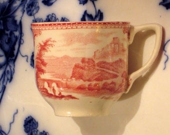 Red transferware | Etsy