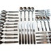 vintage flatware set Danish Modern style