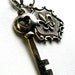 Accessories Key Chain with fleur de lis and key charms Charmed Life