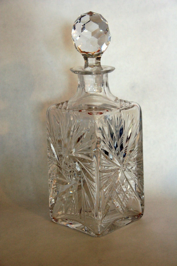 Pinwheel Crystal Decanter