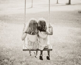 Wooden Bench Swing