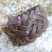Brown Braided Leather Bracelet /Cuff/ Unisex