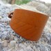 Leather Bracelet.Light Brown Leather Cuff Bracelet.Unisex