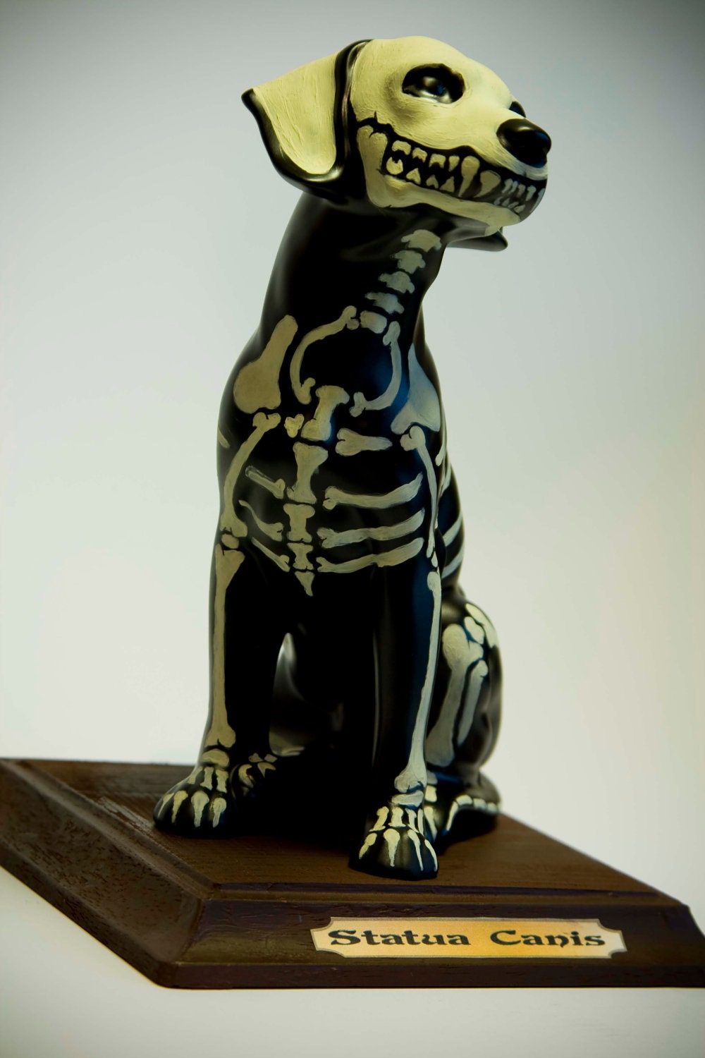 skeleton dog figurine