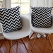 SALE 10% offdecorative pillow pair of two black and white chevron 18x18 designer decorative pillow covers modern accent pillows