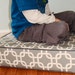 Floor cushion modern and chic floor pillow in grey