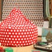 Super Cute Red and White Polka Dot Bean Bag Chair Cover - Ready to shop