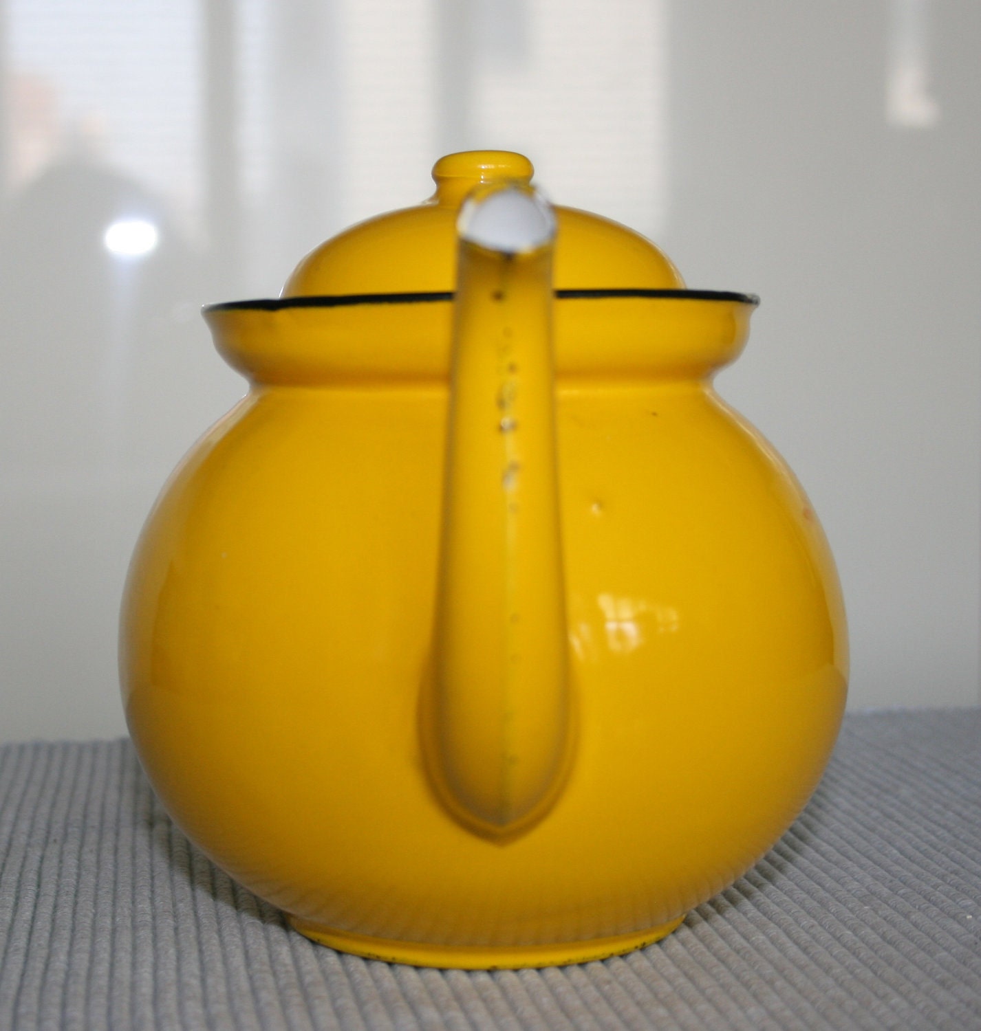 Vintage Enamelware Teapot Poland