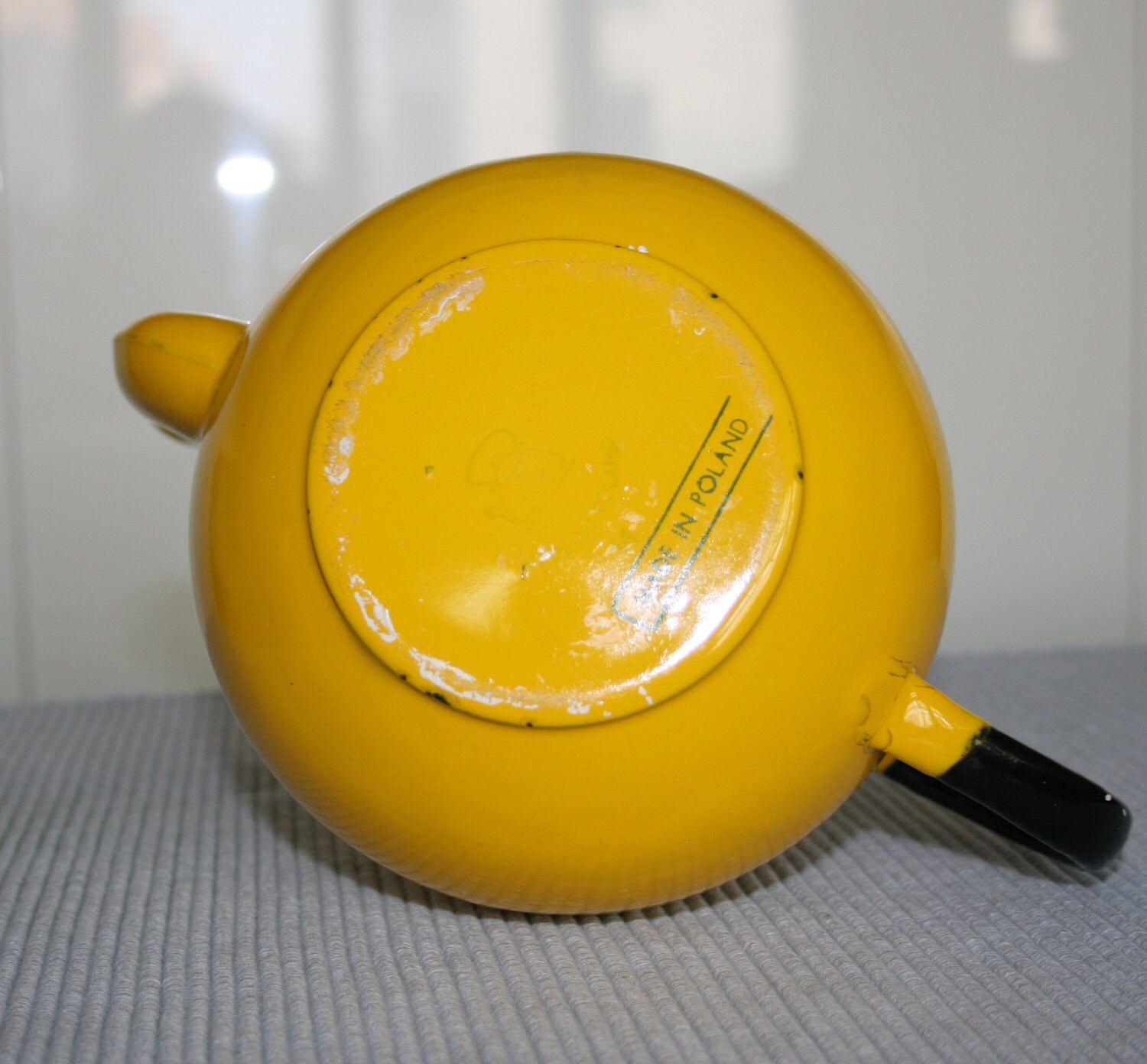 Vintage Enamelware Teapot Poland