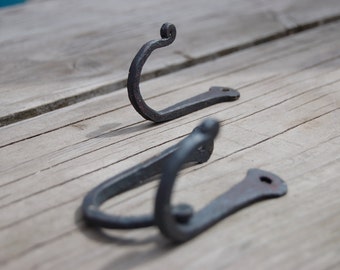 Hand forged J hooks (5pk)