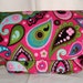 Girls Pink Paisley Cotton Corduroy Messenger Bag