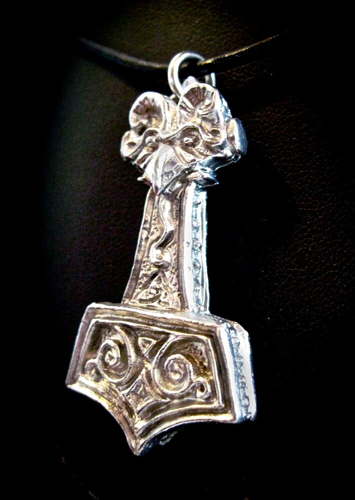 Thor's Hammer Pendant by Dellamorteco on Etsy