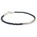 Black Bracelet = Sterling Silver Jewelry - Onyx Gemstone Jewellery - Layer - Stack - Skinny - Thin - Minimal - Handmade Gift B-TBM