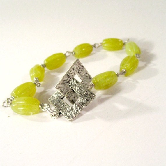 Olive Green Bracelet Jade Jewelry Natural Gemstone