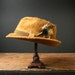 Angora felt hat, vintage fedora, size 7 1/8