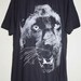 Black Panther Animal Graphic Design Hand Printed T-Shirt L