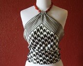 houndstooth halter top