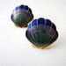 Up and Away vintage seashell enamel earrings