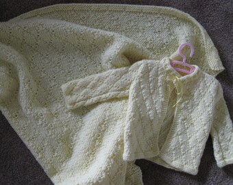 Dreamy Powder Knit Baby Set 9807r