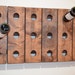 Wine Rack Riddling Horizontal Wood Wall Hanging (Walnut)