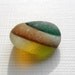 Very odd little sea glass multi - yellow white and green - English sea glass