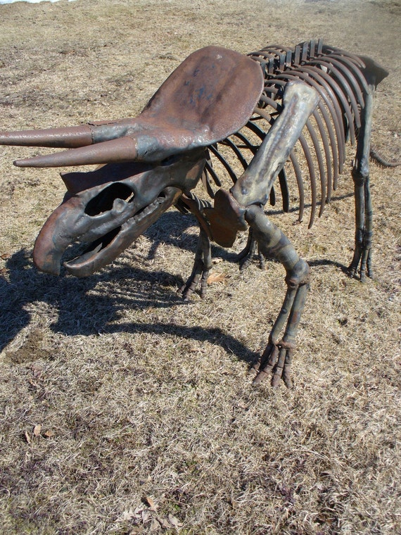 metal triceratops