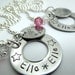 Bff star necklace set of 2 hand stamped stainless steel