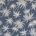 Robert Kaufman screenprinted Tropical palms grey blue