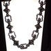 Necklace Black Gunmetal Multi shaped Metal