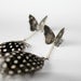 CUSTOM ORDER for YANG-Butterfly Long Earrings-Guinea Feathers Sterling Silver Butterfly Earrings-Oxidized-Rock Chic Dark Romantic Jewellery