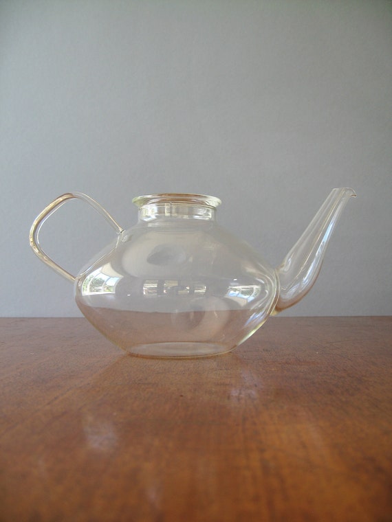 Vintage Modern Glass Teapot Schott Verran