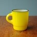 Bright Yellow Fire King Mug