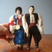 Pair of Vintage Yugoslavian Dolls in Traditional Dress - RESERVED