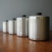 Mid Century Spun Aluminum Canister Set