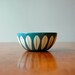 Vintage Cathrineholm Lotus Bowl - Tiny Blue / White