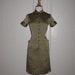 SALE SALE Vintage 1950s 50s Betty Barclay Designer Dress Button Front Peter Pan Collar and Cuffed Short Sleeves