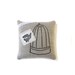 Pincushion- Bye Bye Birdie Natural Linen Pin Cushion Filled with Lavender and Crushed Walnut Shell, Sew, Craft, Organize, Needlecraft