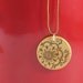 Wood flower Pendant I - wood pyrography - wooden jewelry