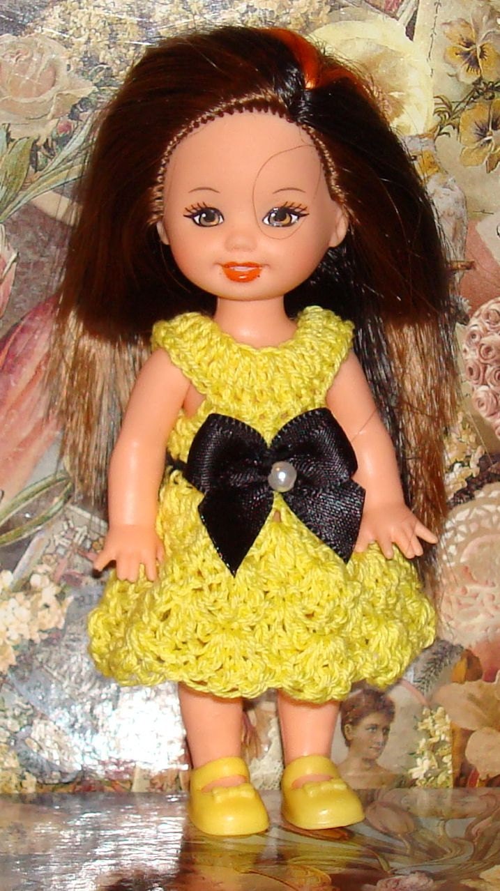 Handmade Crochet Dress For Kelly Barbie number 710