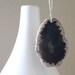 Black Sliced Agate Pendant