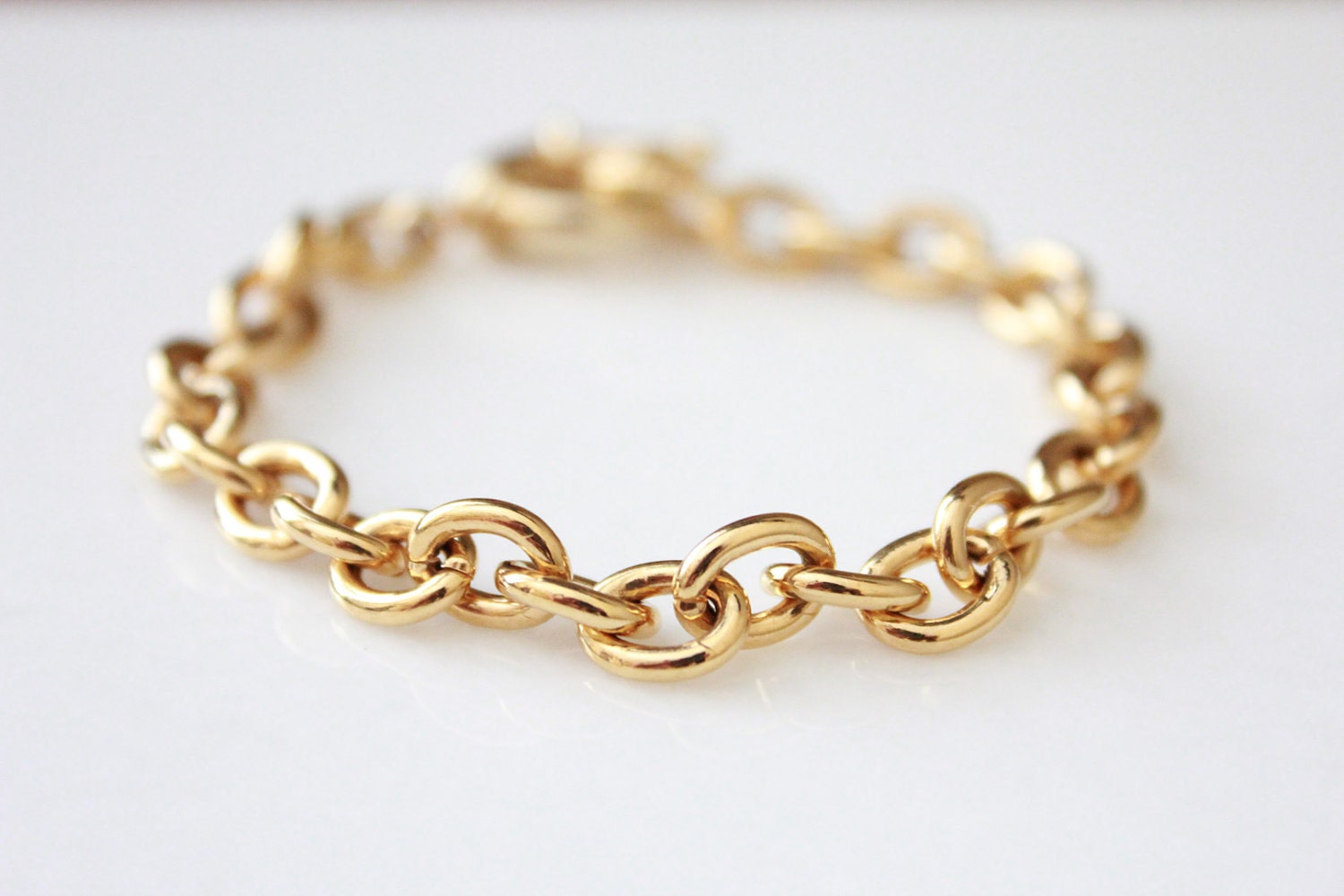 Vintage Gold Link Bracelet