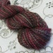 Hand spun yarn - VELVET BLOSSOMS - Light Worsted BFL Superwash 231 yds