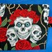 Blue Eyed Skull Wristlet