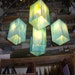 Reserved for Lynn Shivers - Blown Glass Chandelier Pendant Island Lighting Fixture Free Shipping