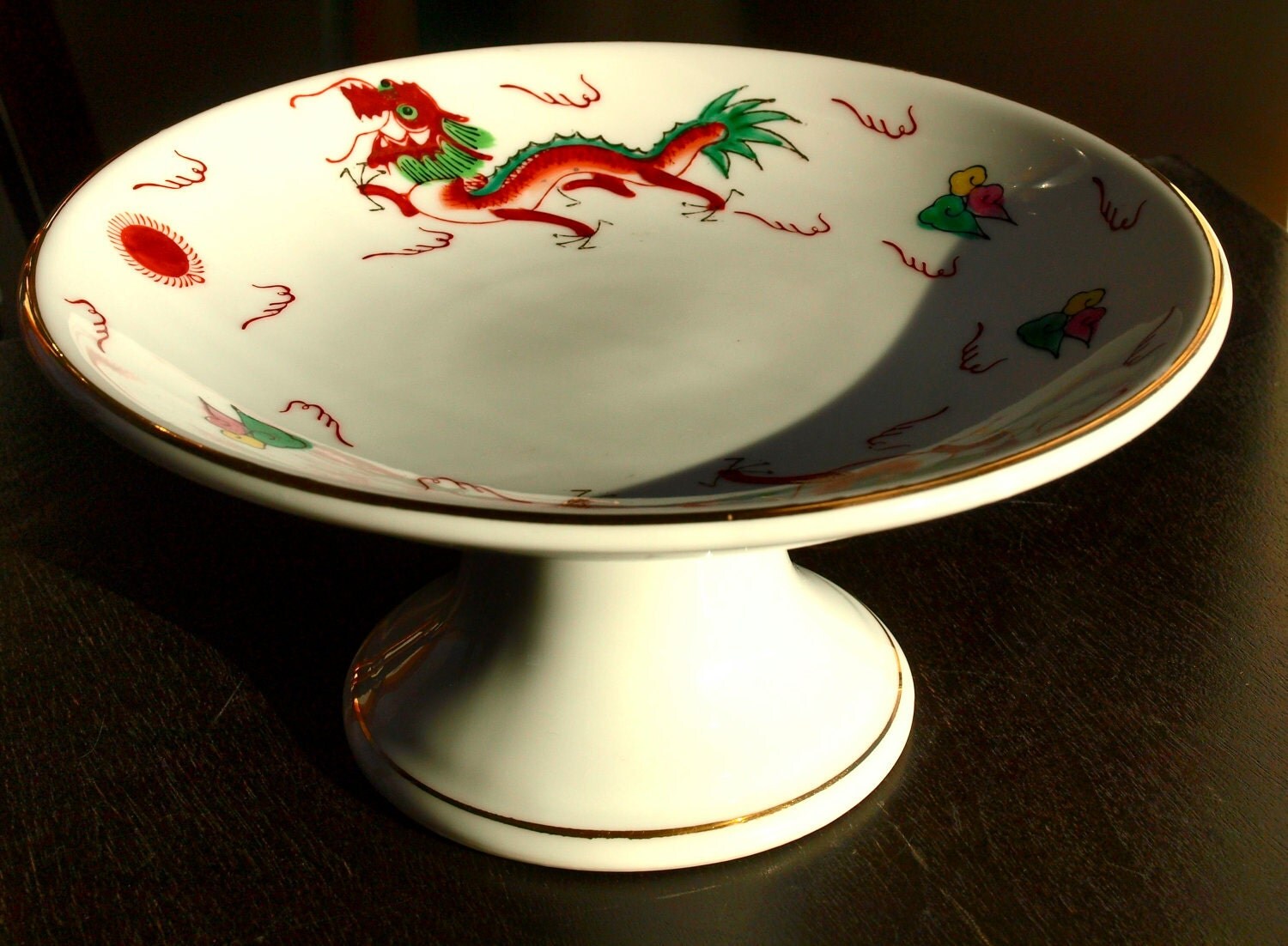 Year of the Dragon Vintage Chinese Red Dragon Dinnerware