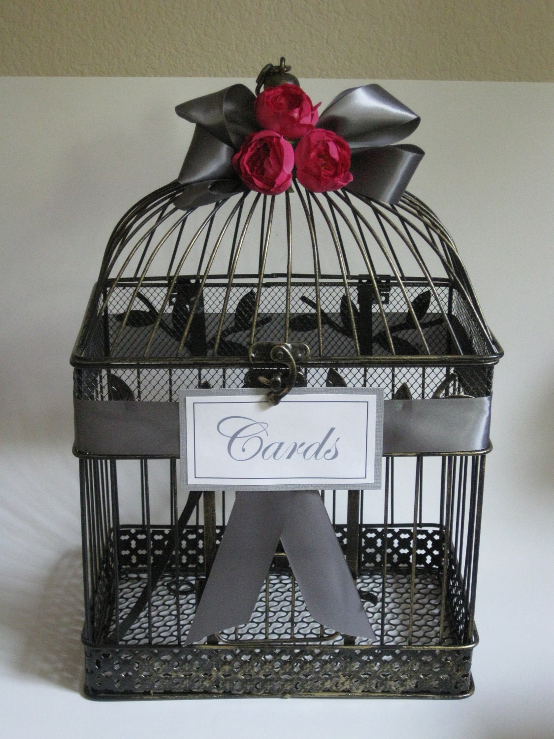 Vintage Birdcage Card Holder 1