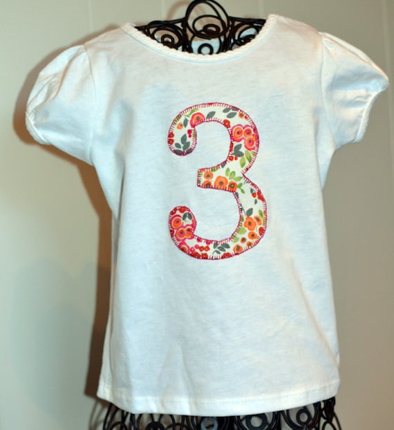 Items similar to Girls Birthday T Shirt- 1st, 2nd, 3rd- Any Birthday ...