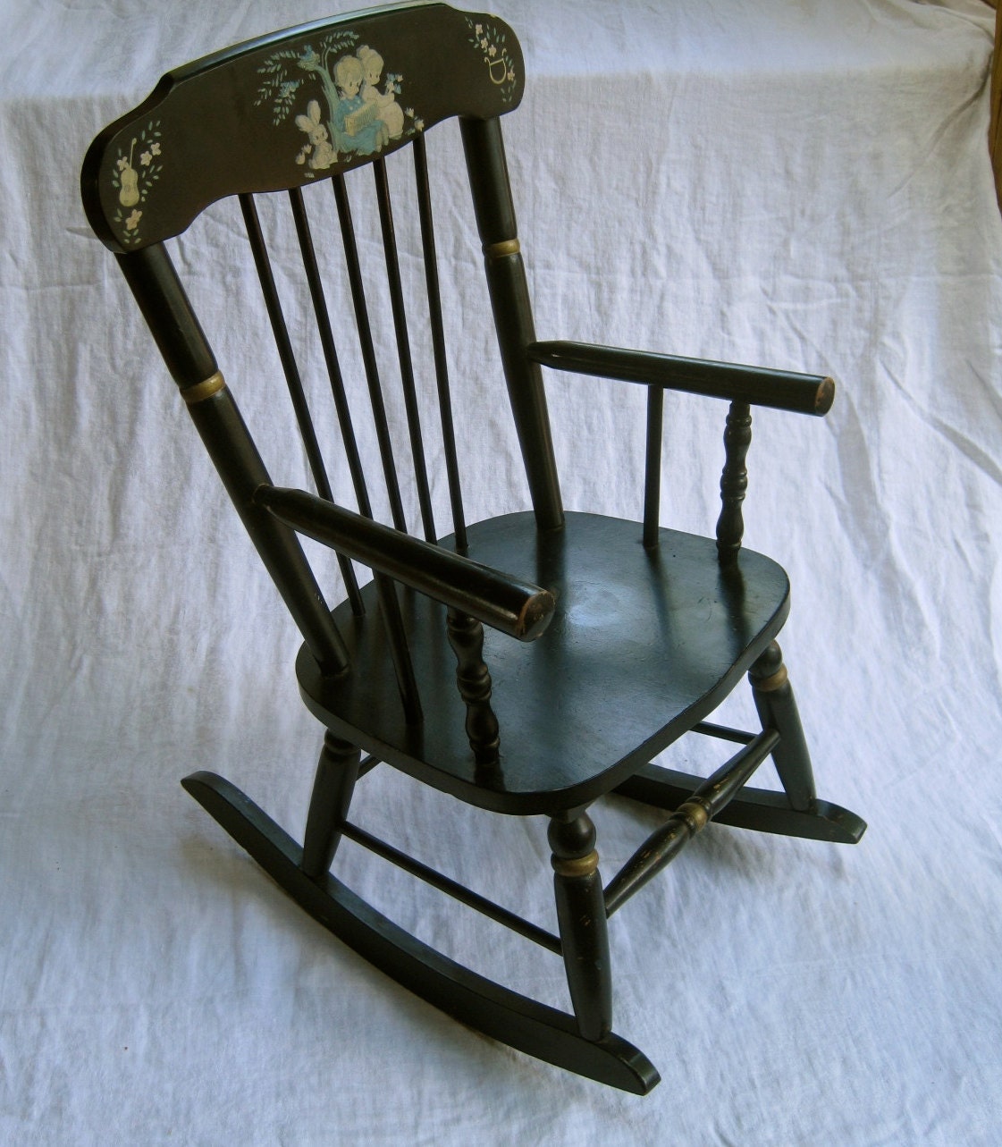 Children's musical rocking chair vintage made by