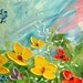 Reserved for Heather -- third payment -- Modern Large Fine Art Impasto texture Palette knife oil Flowers 30 x 20 Painting by IraSher