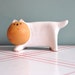 Ceramic White Cat Bank Lisa Larson Style